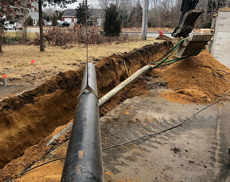 town water connection contractor cape cod